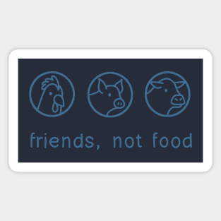 Friends Not Food Sticker